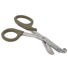 Load image into Gallery viewer, Trauma Shears 7.25" Paramedic Scissors Stainless Steel Serrated Blade, Tan
