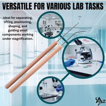 Load image into Gallery viewer, 12/Pack Plastic Handle Dissecting Dissection Teasing Needle Straight + Angled
