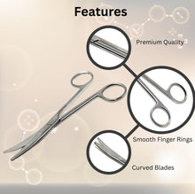 Load image into Gallery viewer, Mayo Dissecting Blunt Scissors 5.5", Curved, Stainless Steel
