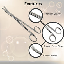 Load image into Gallery viewer, Mayo Dissecting Blunt Scissors 6.75", Curved, Stainless Steel
