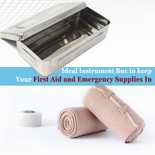 Load image into Gallery viewer, Stainless Steel Medical Sterilizer Box Instrument Organizer Storage Bin with Lid - 7L x 3W x 1.25H
