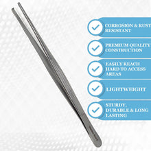 Load image into Gallery viewer, Precision Blunt Jaws Kocher 1x2 Rat Tooth Thumb Forceps 12&quot;

