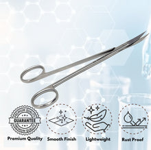 Load image into Gallery viewer, Micro Dissecting IRIS Lab Scissors Curved Blades 6" Stainless Steel Shears
