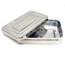 Load image into Gallery viewer, Stainless Steel Medical Sterilizer Box Instrument Organizer Storage Tray with Lid - 8L x 5W x 2H
