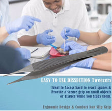 Load image into Gallery viewer, Adson Dressing Serrated Forceps 4.75", Straight Tweezers, Stainless Steel
