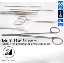 Load image into Gallery viewer, Metzenbaum Scissors Lab Dissecting 7" Shears, Straight Blades, Stainless Steel
