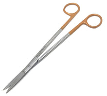 Load image into Gallery viewer, Micro Dissecting IRIS Lab Scissors Sharp Fine Points 7" Straight Stainless Steel Shears, Color Handle

