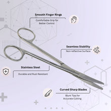 Load image into Gallery viewer, Mayo Dissecting Blunt Scissors 6.75", Curved, Stainless Steel
