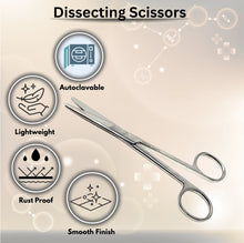 Load image into Gallery viewer, Mayo Dissecting Blunt Scissors 5.5", Straight, Stainless Steel
