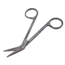 Load image into Gallery viewer, Micro Dissecting IRIS Lab Scissors Angled Blades 4.5" Stainless Steel Shears
