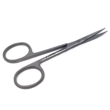 Load image into Gallery viewer, Micro Dissecting Lab Scissors Sharp Fine Points 4" Curved Stainless Steel Shears
