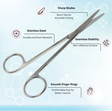 Load image into Gallery viewer, Metzenbaum Lab Dissecting Scissors, 5.75", Straight Blades, Stainless Steel
