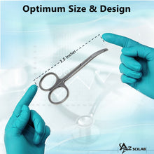 Load image into Gallery viewer, Northbent Suture Stitch Scissors 3.5" with Curved One Hook Blade, Stainless Steel
