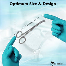 Load image into Gallery viewer, Northbent Suture Stitch Scissors 5.5" with Curved One Hook Blade, Stainless Steel
