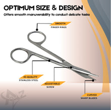 Load image into Gallery viewer, Steven Tenotomy Scissors 4.5" Curved, Stainless Steel
