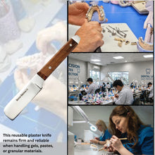 Load image into Gallery viewer, Wooden handle Plaster Alignate Knife #5R, Stainless Steel
