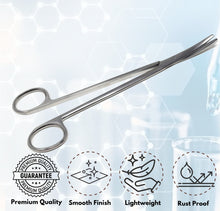 Load image into Gallery viewer, Metzenbaum Scissors Lab Dissecting 7" Shears, Curved Blades, Stainless Steel

