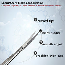 Load image into Gallery viewer, Fine Point Large Dissecting Scissors 12" Curved, Stainless Steel

