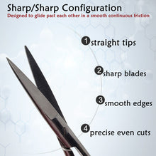Load image into Gallery viewer, Lab Dissecting Scissors, Sharp/Sharp, 5.5", Straight, Stainless Steel
