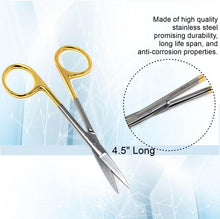 Load image into Gallery viewer, TC Dissecting Iris Sharp Fine Point Scissors, 4.5", Straight
