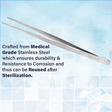 Load image into Gallery viewer, Dissecting Thumb Forceps Tweezers 12&quot; (30.5 cm), Blunt Serrated Tips
