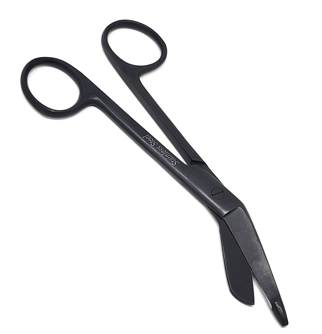 Full Black Lister Bandage Scissors 5.5