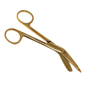Stainless Steel 5.5" Bandage Lister Scissors for Nurses & Students Gift, Full Gold