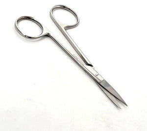 Stainless Steel Iris Dissecting Scissors 4.5", Straight, Fine Point