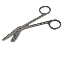 Load image into Gallery viewer, Stainless Steel 5.5&quot; Bandage Lister Scissors for Nurses &amp; Students Gift, Engraved Rose Garden
