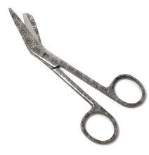 Load image into Gallery viewer, Stainless Steel 5.5&quot; Bandage Lister Scissors for Nurses &amp; Students Gift, Engraved Rose Garden
