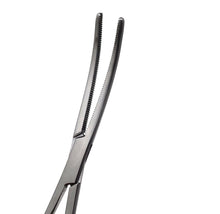 Load image into Gallery viewer, Pean Full Serrated Hemostat Forceps 7&quot;, Curved, Stainless Steel

