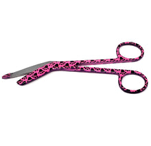 Load image into Gallery viewer, Stainless Steel 5.5&quot; Bandage Lister Scissors for Nurses &amp; Students Gift, Pink Black Paws
