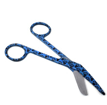 Load image into Gallery viewer, Stainless Steel 5.5&quot; Bandage Lister Scissors for Nurses &amp; Students Gift, Blue Black Paws
