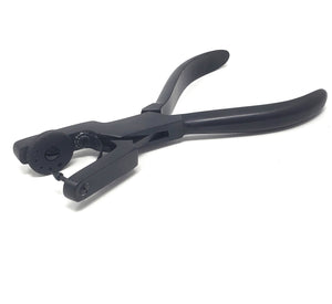 Multifunction Hole Punch Pliers 6-1/2" to Create 0.8mm-2mm Clean Holes Jewelry Making Handheld Stainless Steel Tool, Black