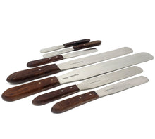Load image into Gallery viewer, Set of 7 Pcs Stainless Steel Spatula Kitchen Utensil Chefs Knives Baking Tools Polished Blade, Wood Handle
