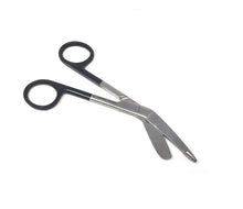 Load image into Gallery viewer, Black Handle Color Lister Bandage Scissors 5.5&quot;, Stainless Steel
