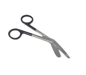 Black Handle Color Lister Bandage Scissors 5.5", Stainless Steel