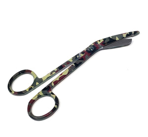 Camouflage Full Pattern Color Lister Bandage Scissors 5.5" ( 14cm), Stainless Steel