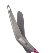 Load image into Gallery viewer, Stainless Steel 5.5&quot; Bandage Lister Scissors for Nurses &amp; Students Gift, Pink Black Paws Handle
