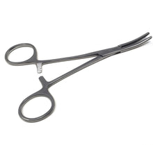 Load image into Gallery viewer, Kelly Hemostat Forceps 5.5&quot; Half Serrated Curved Jaws, Stainless Steel, Silver
