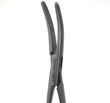 Load image into Gallery viewer, Rankin Kelly Hemostat Forceps 6.25&quot; Half Serrated Curved Jaws, Stainless Steel, Silver
