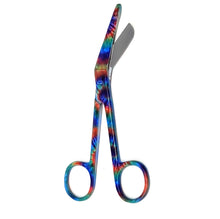 Load image into Gallery viewer, Stainless Steel 5.5&quot; Bandage Lister Scissors for Nurses &amp; Students Gift, Rainbow Pride Colors
