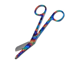 Stainless Steel 5.5" Bandage Lister Scissors for Nurses & Students Gift, Rainbow Pride Colors