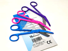 Load image into Gallery viewer, Set of 3 Lister Bandage Scissors 5.5&quot; Assorted Pattern Shears Ideal Gift For Nurses Doctors Firefighters Made Of premium Quality Stainless Steel
