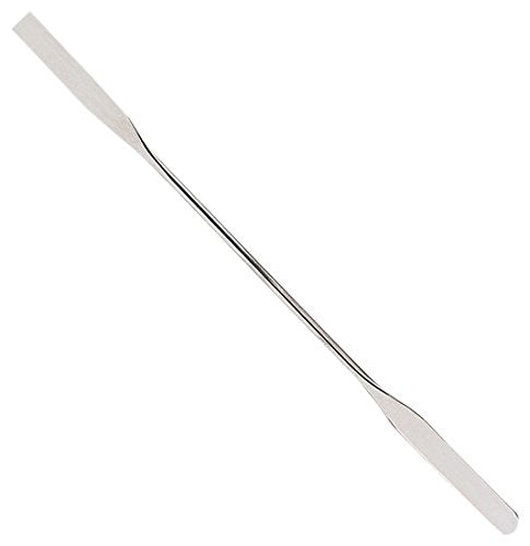 Stainless Steel Double Ended Micro Lab Spatula Sampler, Square & Round End, 7