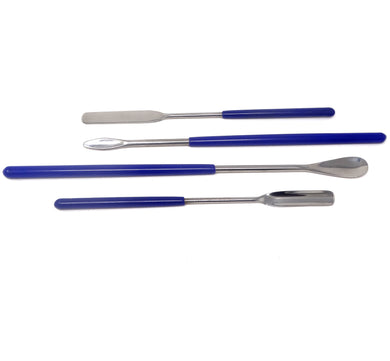 Stainless Steel Double Ended Micro Lab Spatula Sampler, Semi Circle Scoop  Spoon & Tapered Arrow End, 9 Length