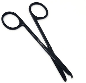 Tactical Premium Suture Stitch Scissors 4.5", All Black