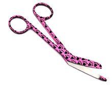 Load image into Gallery viewer, Stainless Steel 5.5&quot; Bandage Lister Scissors for Nurses &amp; Students Gift, Pink Black Paws
