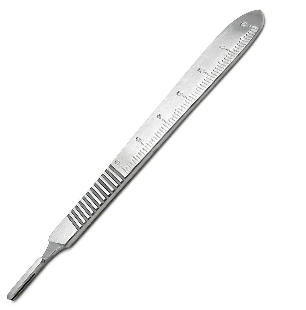 Premium Quality Scalpel Handle #3, With Graduated / Scale Handle, Stainless Steel ( Fits Size 9-16 Scalpel Blades )