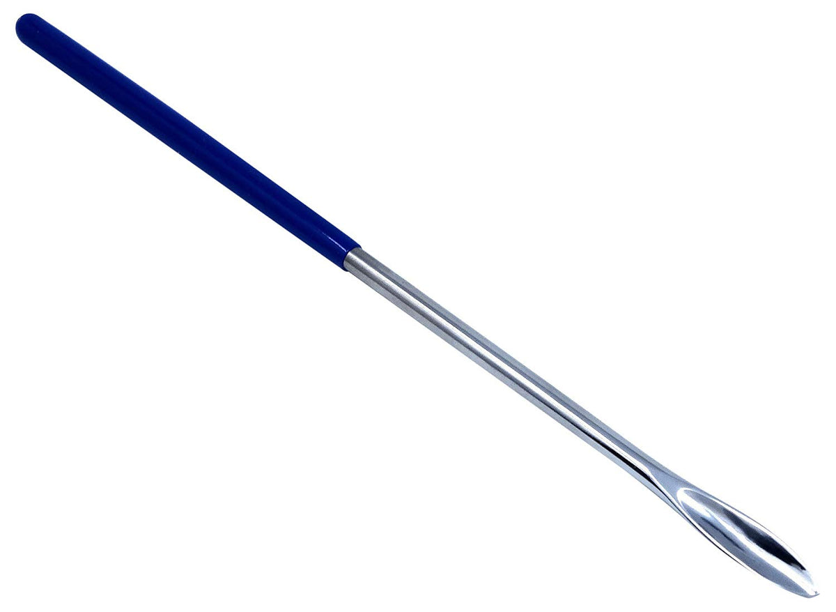 Stainless Steel Micro Lab Spoon/Scoop Spatula Blade Sampler, with Viny ...